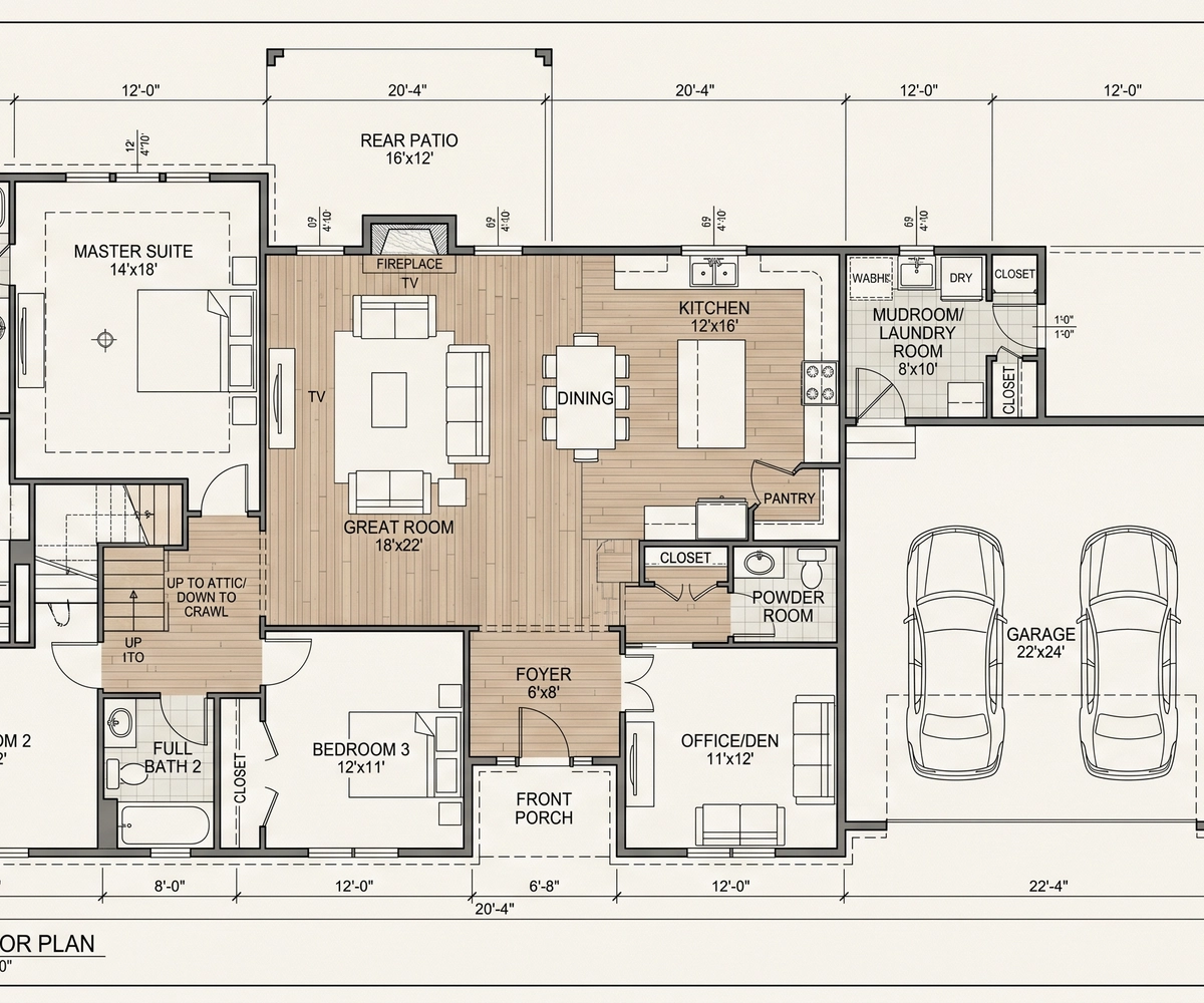 Appartement duplex a Merl floor plan 1