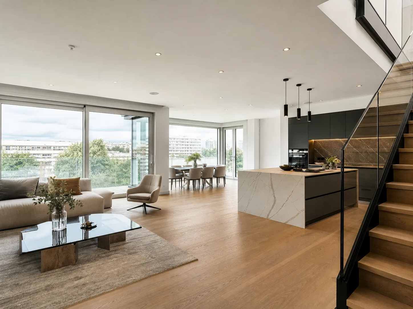 Duplex lumineux associé au quartier résidentiel de Merl