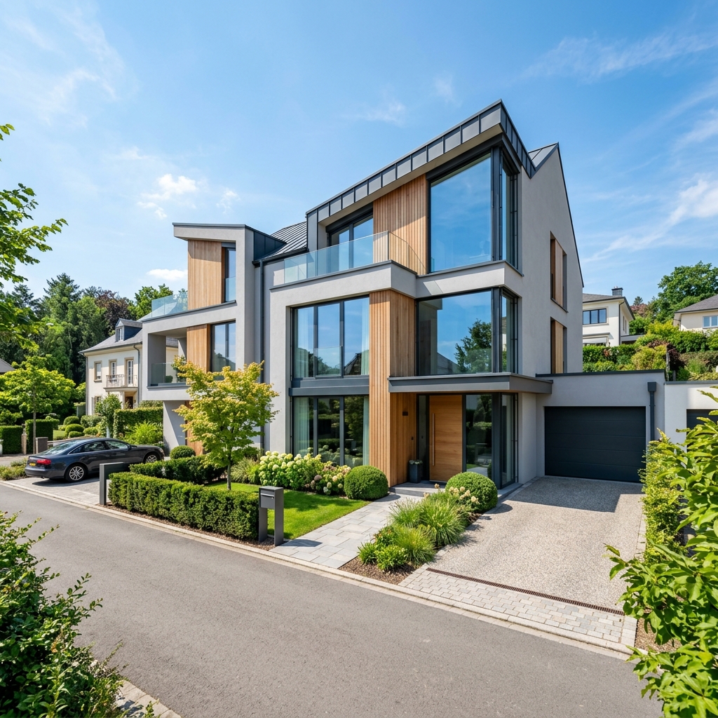 Maison de ville contemporaine à Strassen